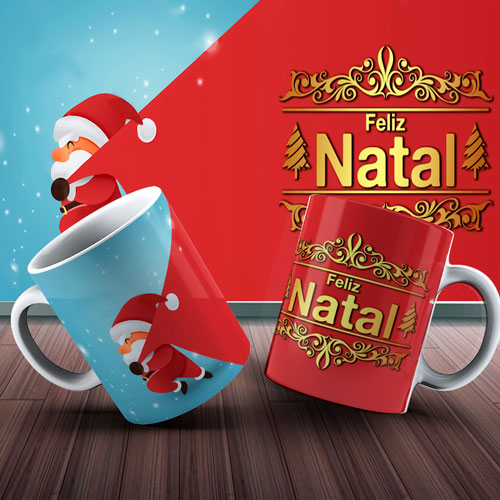 Caneca Saco de prendas Natal